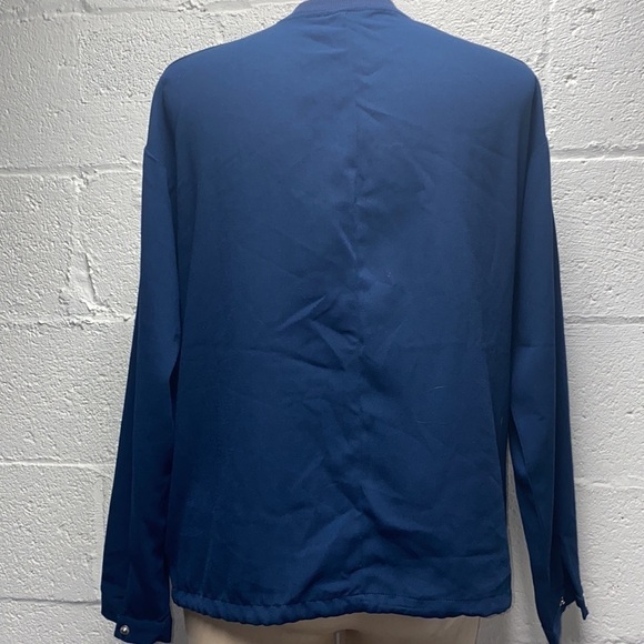 Laura Scott zipper navy blue top small - Picture 5 of 8